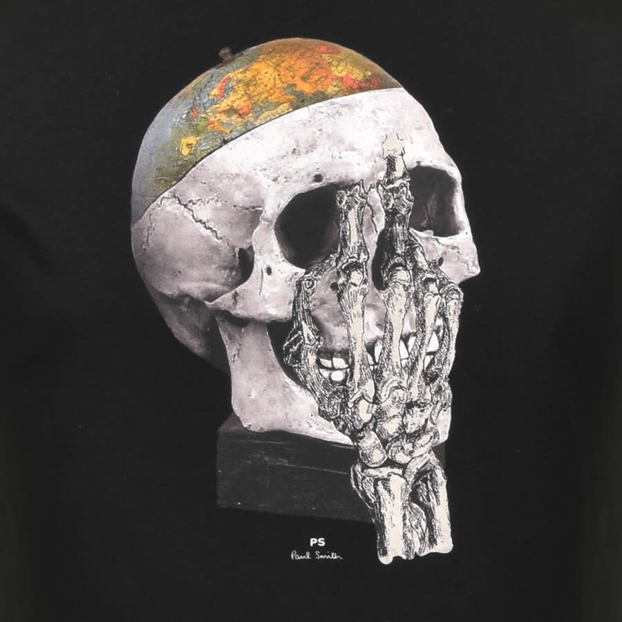 Alternative Image for ProductPS By Paul Smith Skull Logo T Shirt Black3
